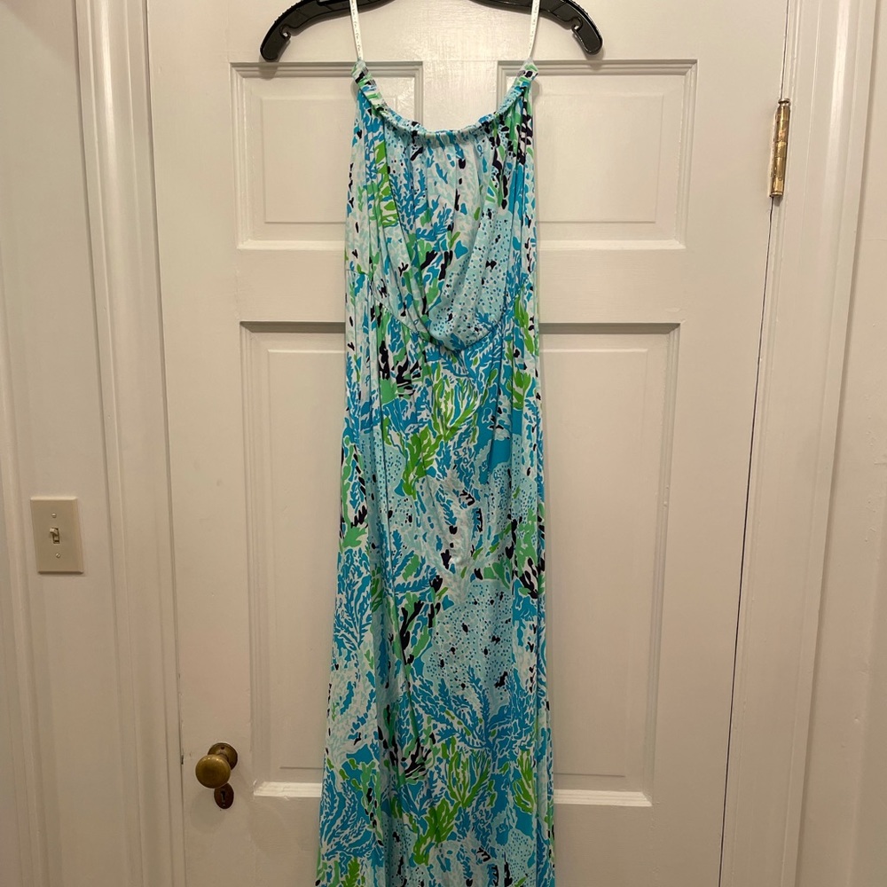 Lilly Pulitzer Strapless Maxi Dress size Small